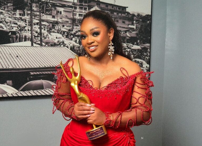 Jackie Appiah takes home the Best Actress in a Leading Role award at the 2024 AMAA Awards!