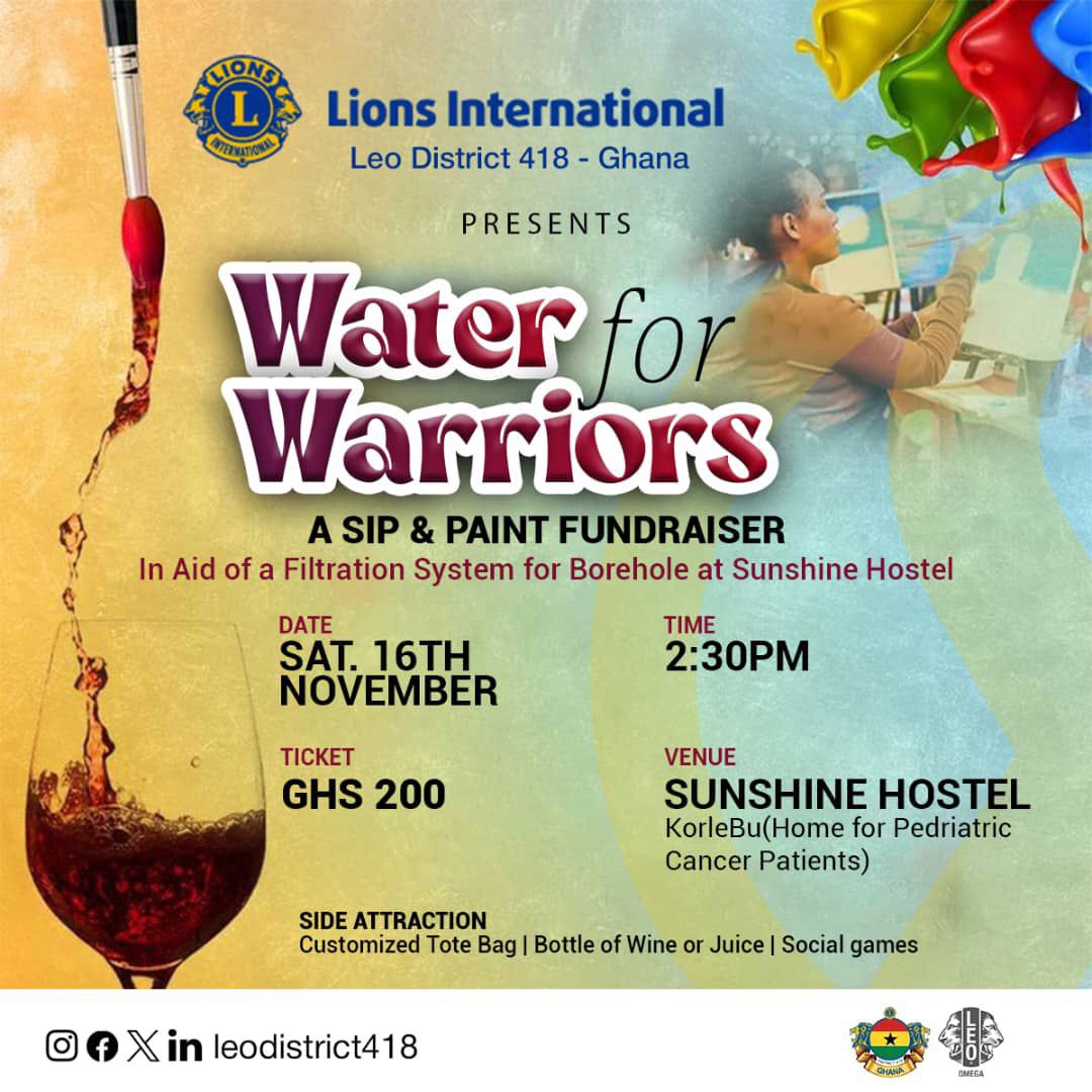 Water For Warrior: Sip & Paint Fundraiser
