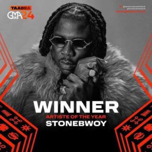 Stonebwoy wins Artiste of the Year at the 2024 Ghana Music Awards UK