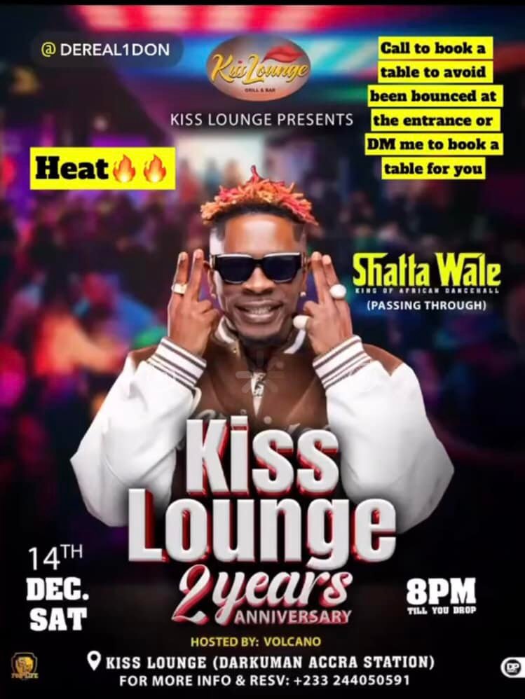 Shatta Wale Live at Kiss Lounge