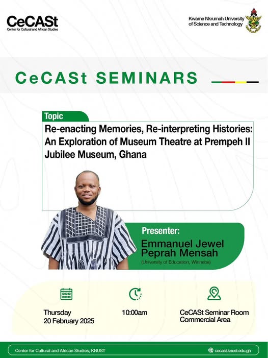 CeCASt Seminar: Exploring Museum Theatre in Ghana