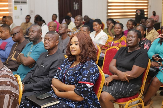 Hon. Abla Dzifa Gomashie at the launch of UNESCO’s Culture|2030 Indicators at the Accra Tourist Information Centre, highlighting culture’s role in sustainable development.