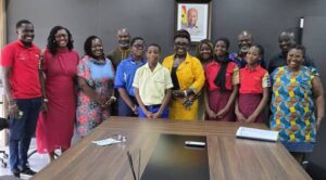 Kids in Tourism pays a courtesy visit to the Minister of Tourism, Culture, and Creative Arts