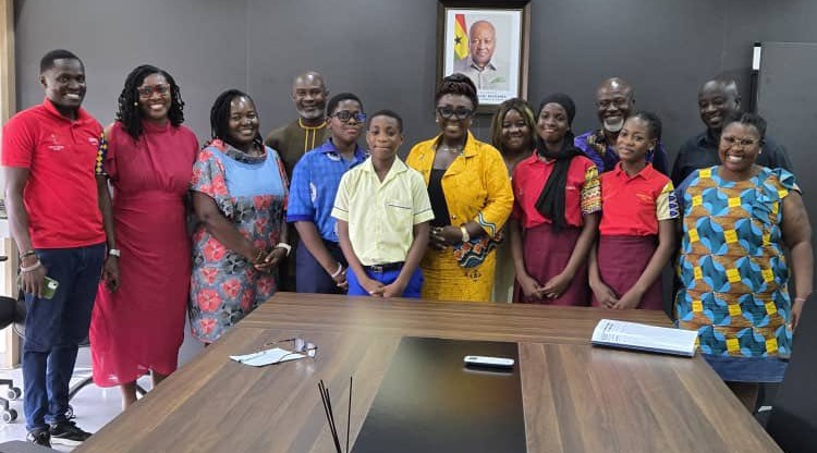 Kids in Tourism pays a courtesy visit to the Minister of Tourism, Culture, and Creative Arts