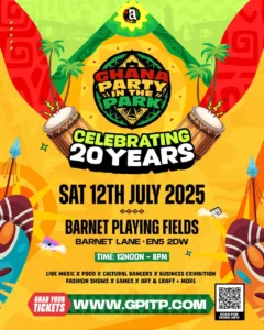 Ghana Party in the Park Celebrates 20th Anniversary with a Memorable Milestone Event