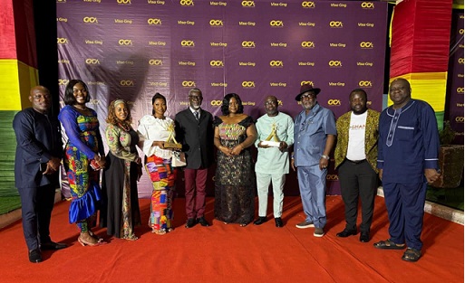 Ghana Tourism Authority (GTA) delegation attending the 2025 Ghana Celebrity Impact Awards.