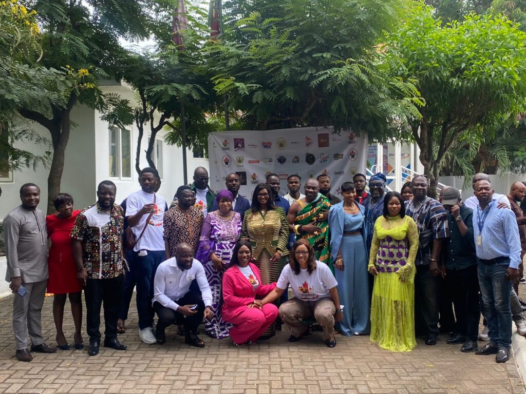Ghanafest Alberta 2025 launch press conference in Accra, Ghana, promoting Ghanaian culture and diaspora engagement.
