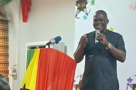 NCC Executive Director Wakefield Ackuaku speaking at the launch of the Black Star Festival to promote Ghana's cultural heritage globally.