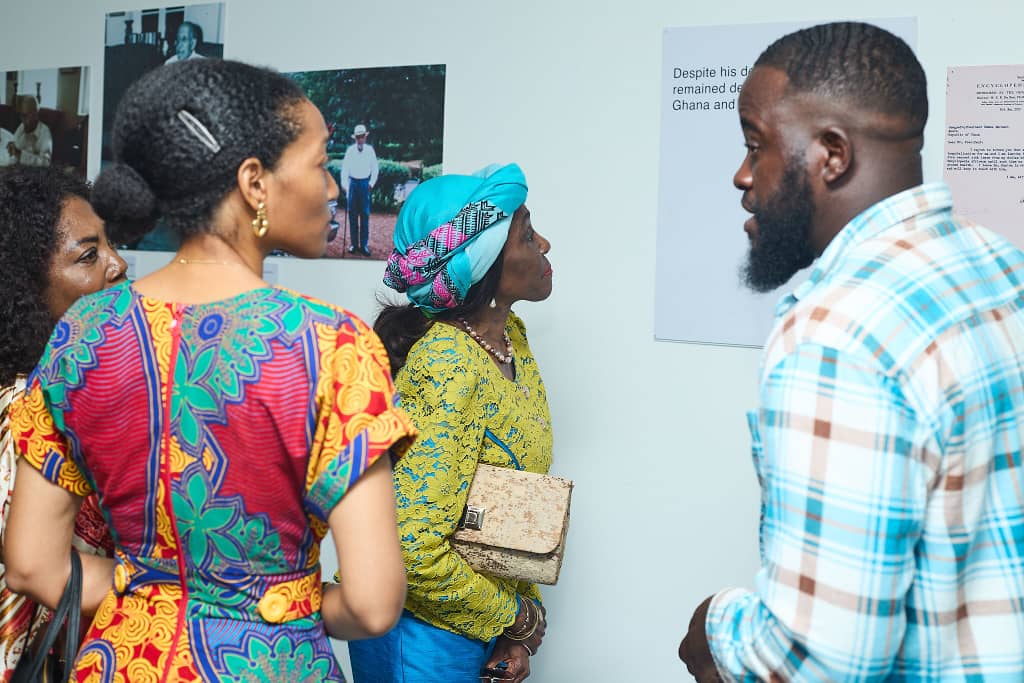 Guests gather at the 40th anniversary celebration of the W.E.B. Du Bois Memorial Centre in Accra, Ghana.