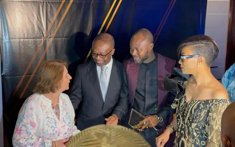"Latif Abubakar receives Best Project Management Professional Award at 2025 Sky Africa Awards in Yaoundé, Cameroon"