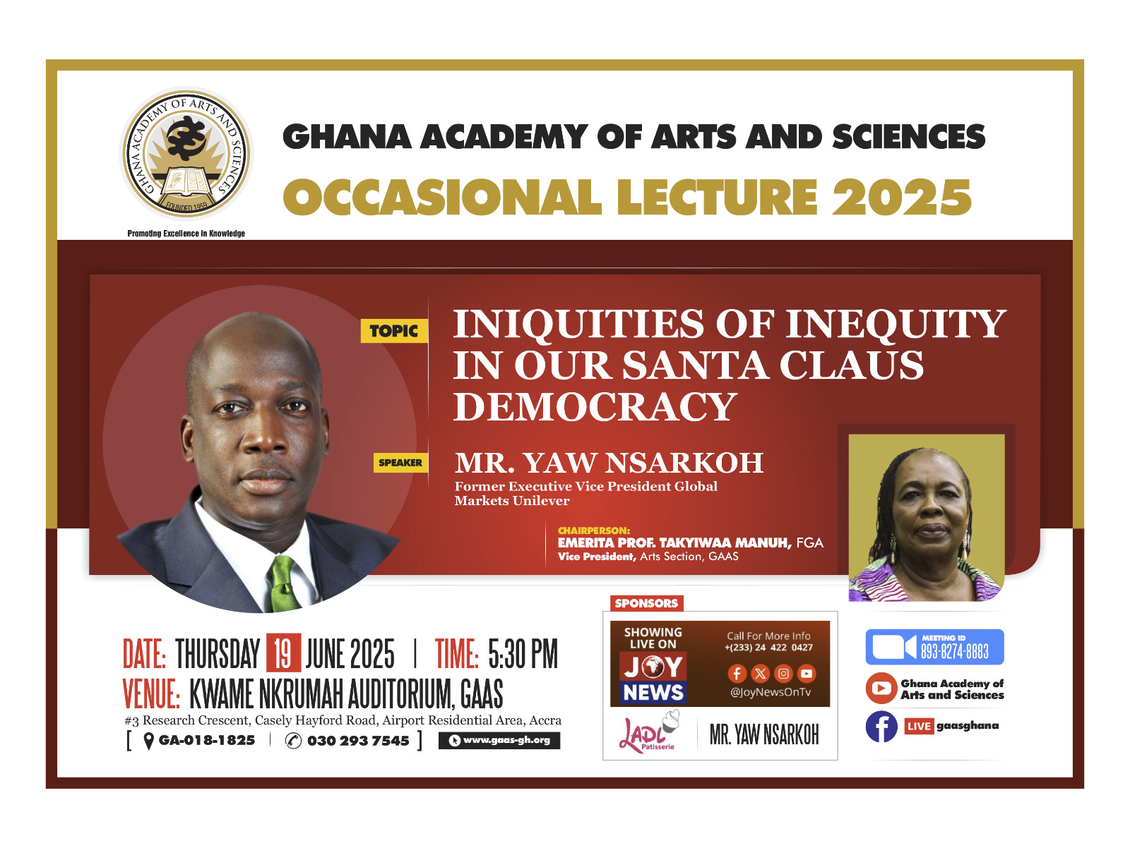 2025 Occasional Lecture