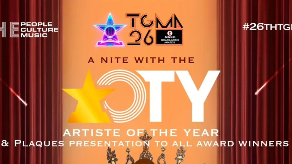 King Promise to headline TGMA26 Industry Mixer with performances by Titi Owusu, Scott Evans, and Lali x Lola on June 6, 2025.