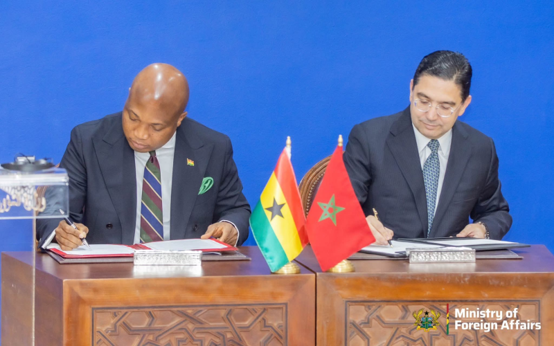 Samuel Okudzeto Ablakwa announces Ghana–Morocco visa-free travel agreement during official visit