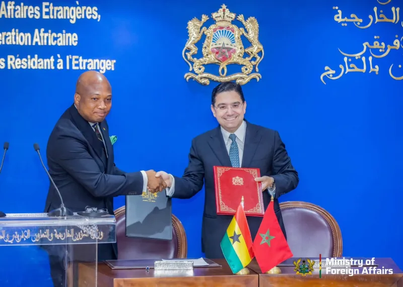Samuel Okudzeto Ablakwa announces Ghana–Morocco visa-free travel agreement during official visit