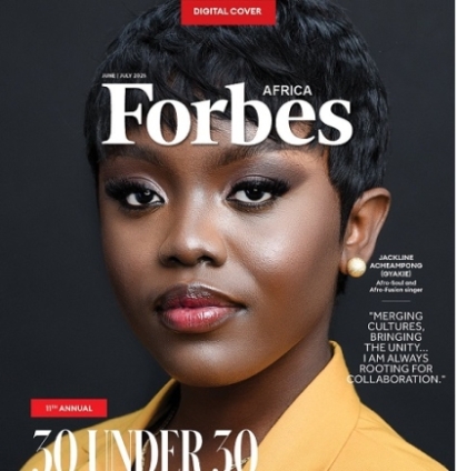 Gyakie celebrates her recognition on the Forbes Africa 30 Under 30 Class of 2025 list for her impact in music and African culture