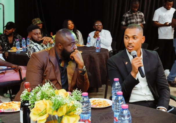 Guests and performers at the 2025 Ghana Music Awards Europe nominees unveiling ceremony in Accra.