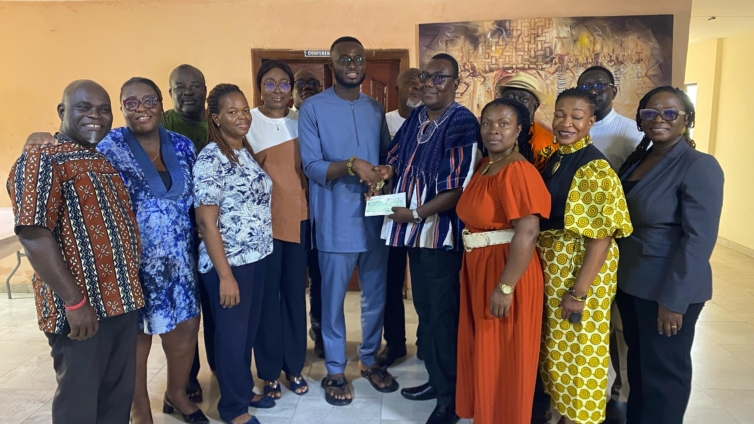 GAFTA officials present GH₵100,000 cheque to NFA to support cinema infrastructure and development