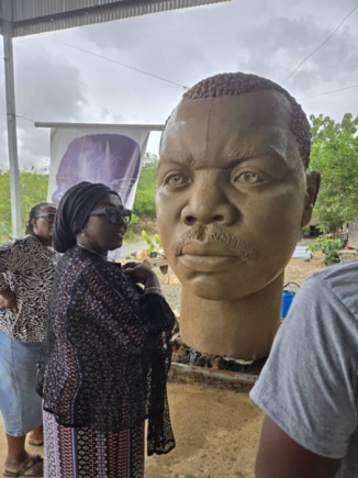 Tourism Minister Abla Dzifa Gomashie meeting with stakeholders at the Nkyinkyim Museum to discuss cultural tourism collaboration