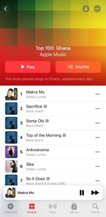 Daddy Lumba’s "Makra Mo" tops Apple Music Ghana as 30 of his songs hit the Top 100