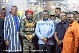 Lil Win receives Best Actor in Africa award from Burkina Faso Ambassador at Captain Ibrahim Traore movie premiere