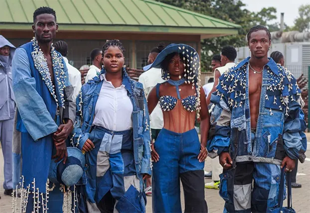 Models showcase designs at Ghana Menswear Week 2025 streetwear event