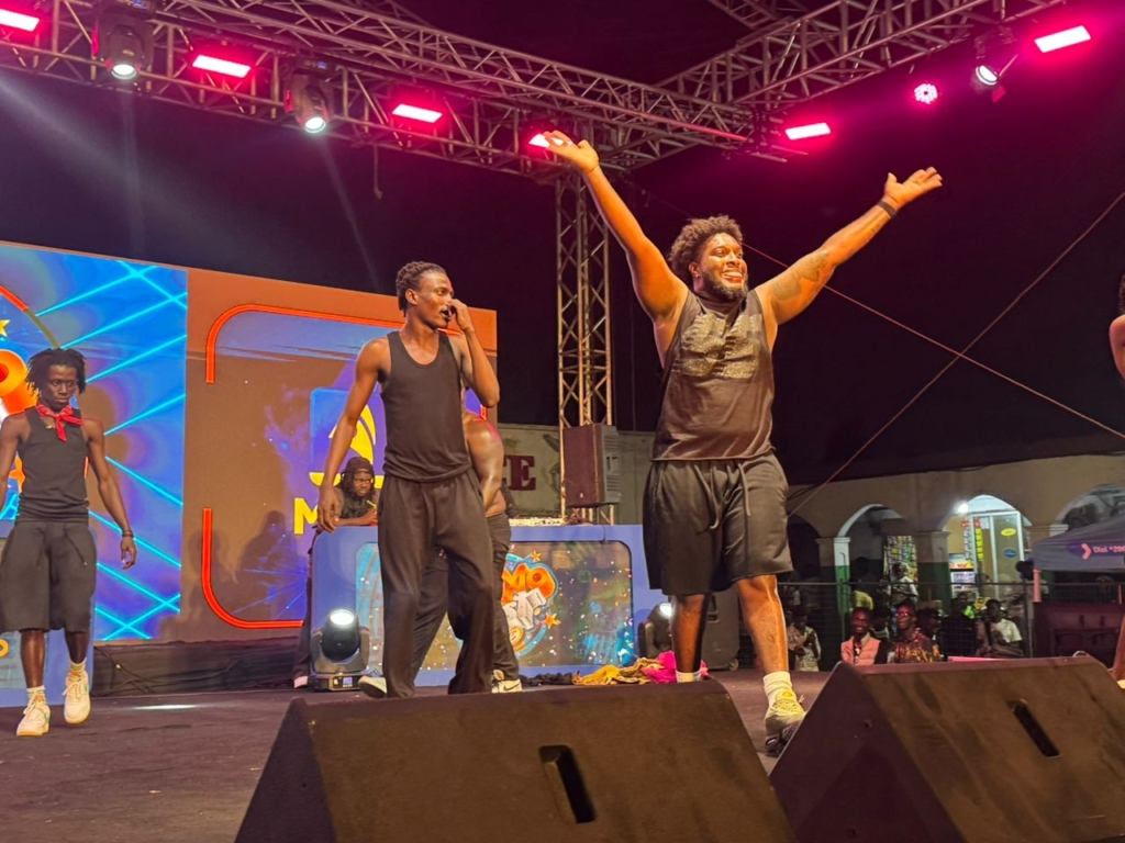 Fans dancing at Mantse Palace during MoMo Fest 2025 Osu