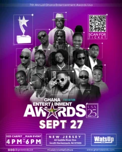 Ghana Entertainment Awards USA Set for 7th Edition on September 27, 2025 – Honouring Excellence in Ghanaian and African Entertainment