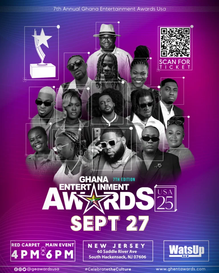 Ghana Entertainment Awards USA Set for 7th Edition on September 27, 2025 – Honouring Excellence in Ghanaian and African Entertainment