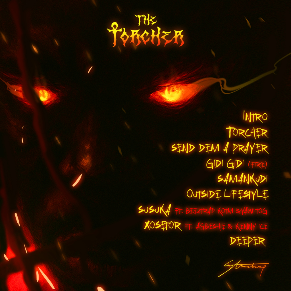 Stonebwoy The Torcher EP tracklist cover