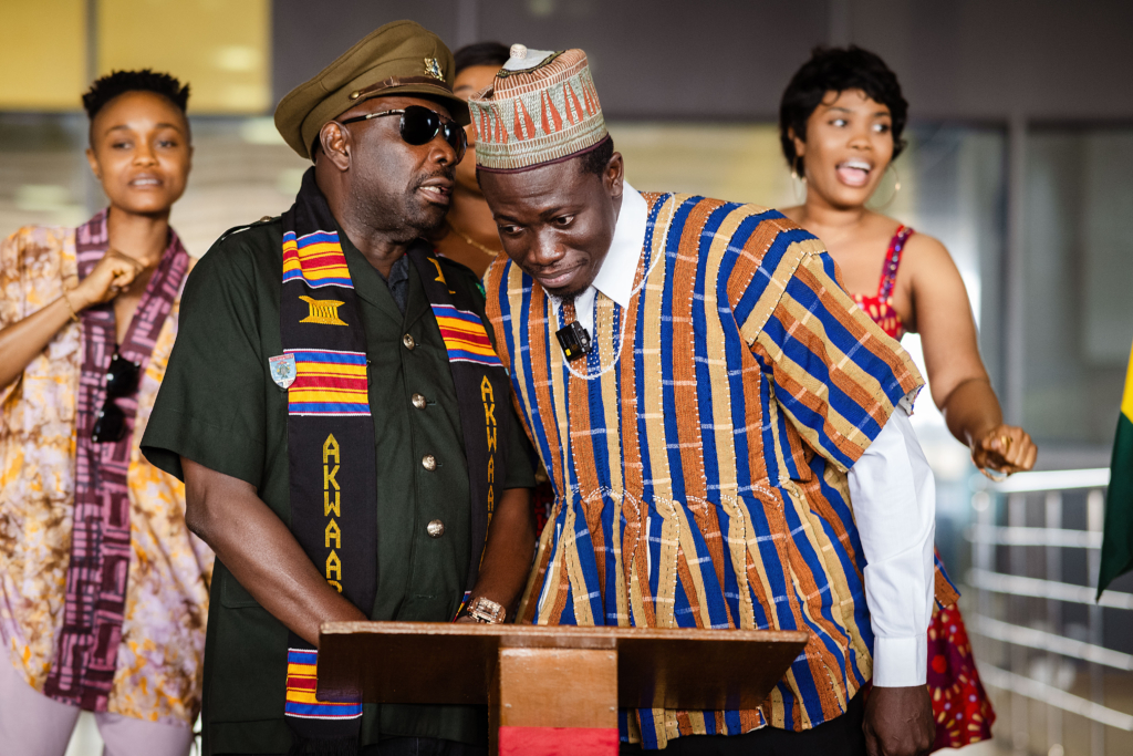Segun Arinze arrives in Ghana for The Black Star play