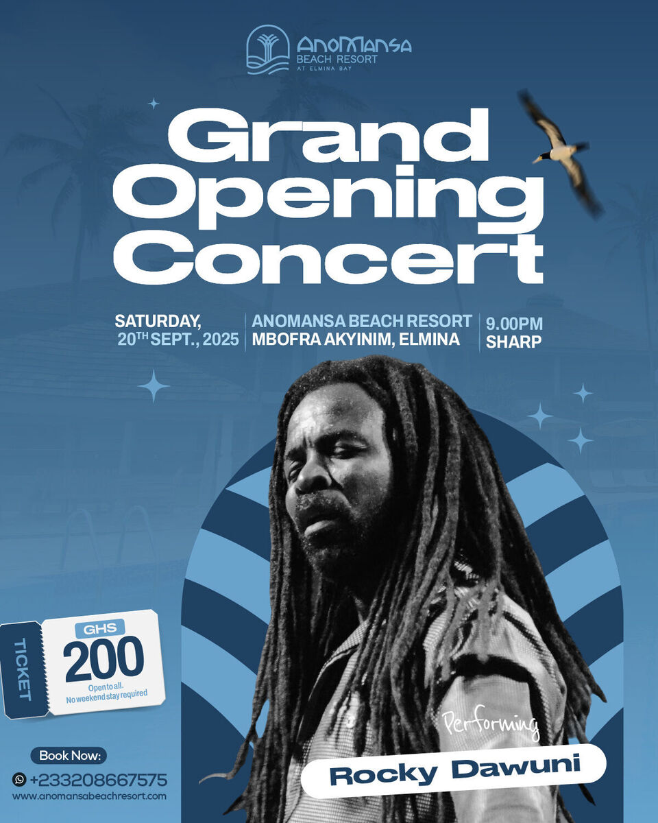 Grand Opening Concert – Rocky Dawuni Live at AnoMansa Beach Resort