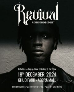 Kweku Smoke Announces Expanded ‘Revival Concert 2025’ Festival at GHUD Park