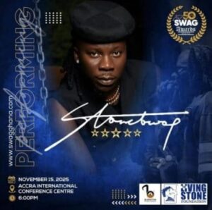 SWAG Awards 2025: Stonebwoy to Headline Golden Jubilee Event
