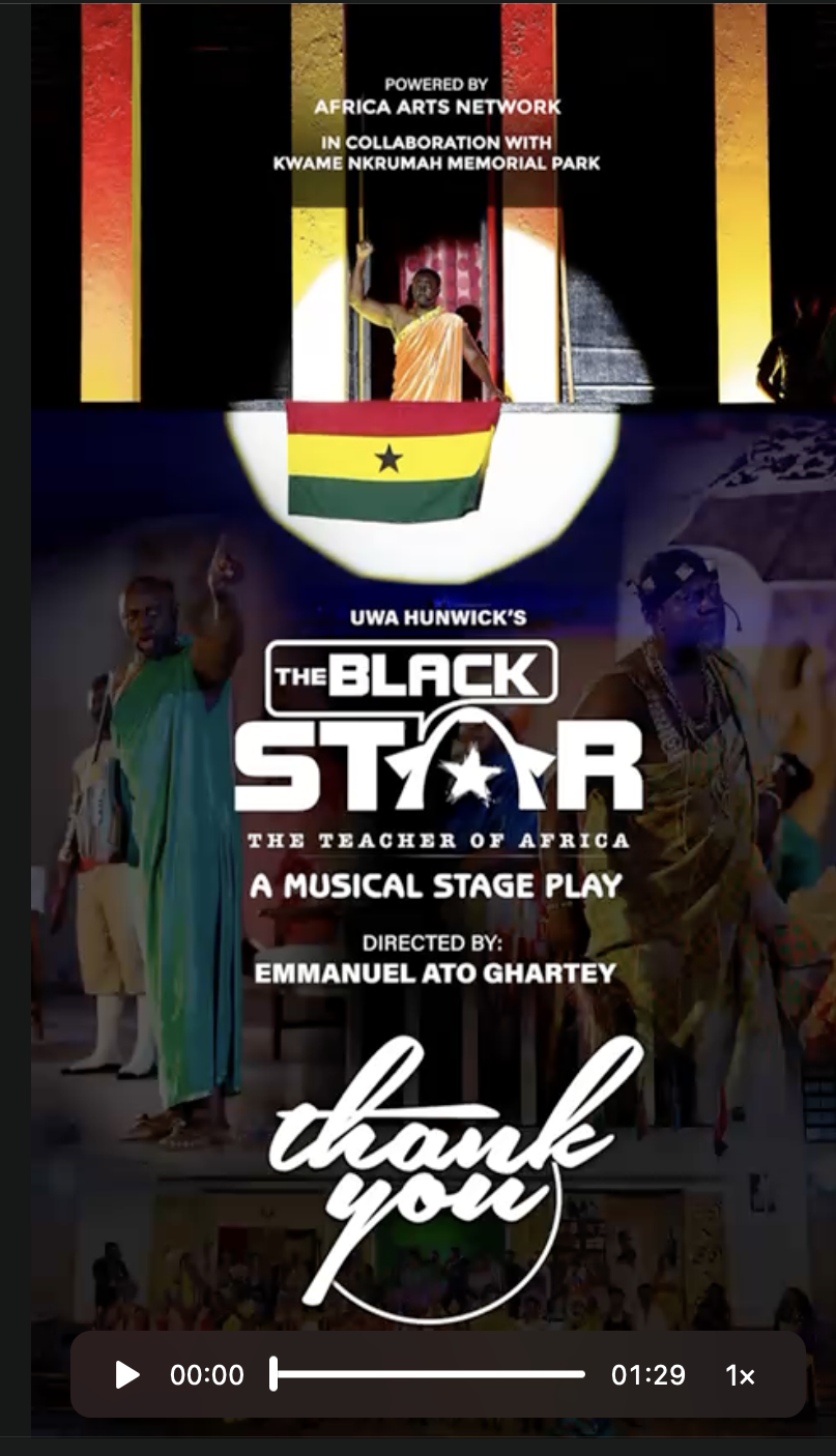 The Black Star - Teacher of Africa theatre production